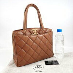 Chanel Mark Coco Matelasse Brown Handbag Lambskin